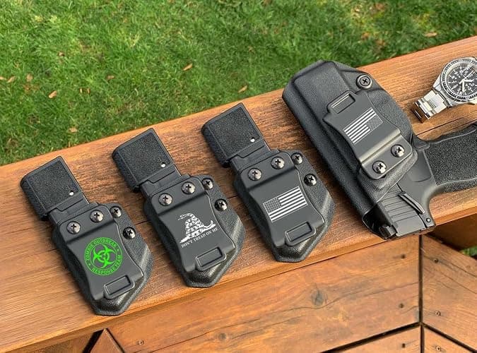 3-Packs Universal Mag Carrier IWB/OWB Magazine Holster for 9mm/.40 Double Stack Magazines thumbnail 7