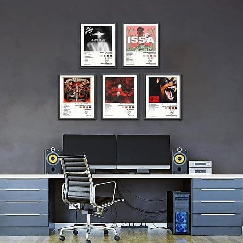 21 Savage Album Cover Signed Limited Poster Print Rapper Music Posters Canvas Wall Art Room Aesthetic Set of 5 for Teen and Girls Dorm Decor 8x10 inch Unframed thumbnail 5