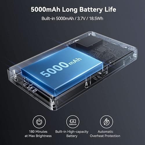 SMALLRIG RGB Video Light, RM120 Portable on Camera Light, 5000mAh 2500K-8500K CRI 98+, Éclairage de Vidéoconférence Professionnel Full Color LED Light Panel pour Vlog, Photography - 3808 thumbnail 2