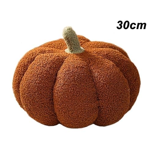 DRTRU Fluffy Plush Stuffed Pumpkin, Soft Decorative Throw Pillow, 30cm (Brown) thumbnail 6