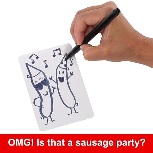 Mattel Games Pictionary Adults Only Party Game for Adults & Game Nights, Drawing Game with Silly Sketches & NSFW Clue Cards, Boards, Markers & Sand Timer thumbnail 5