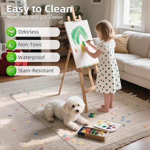 Office Chair Mat for Carpet: 36" x 48" Plastic Heavy Duty Computer Desk Mats with Lip for Low Flat and No Pile Carpeted Floor - Clear Rug Pad for Rolling Chairs Office Work Home Gaming Rectangle thumbnail 5