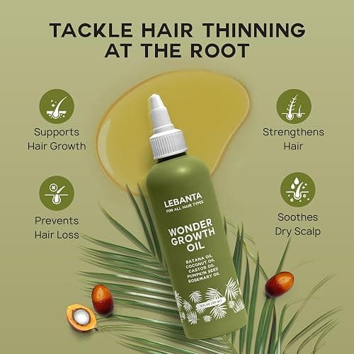 Lebanta Batana Oil For Hair Growth - 100% Pure, Raw & Natural Blend With Organic Castor, Pumpkin Seed, Coconut and Rosemary Oil - Thicker, Stronger Hair Gifts For Men & Women Scalp (1 Pack) thumbnail 2