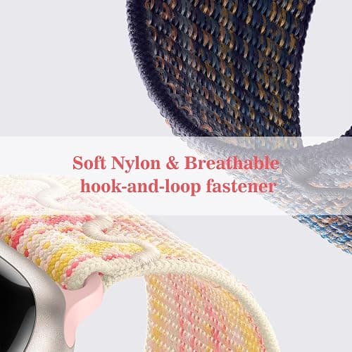 Nylon Band Compatible with Apple Watch Band 38mm 40mm 41mm 42mm 44mm 45mm 46mm 49mm for Women Men, Sport Loop Adjustable Wristbands for iWatch Series 11 10 9 8 7 6 5 4 3 2 1 SE thumbnail 4