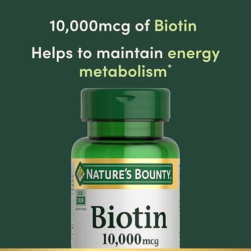 Nature's Bounty Biotin Hair Skin and Nails Vitamins, Supports Healthy Hair, Skin and Nails, 10,000 mcg, 120 Softgels (Pack of 2) thumbnail 5