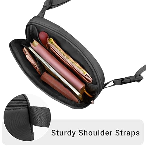 Aganmi Leather Letter Belt Bag Cute Crossbody Bags Travel Fanny Waist Pack Trendy Stuff Christmas Birthday Gifts for Girls - Black - K thumbnail 3