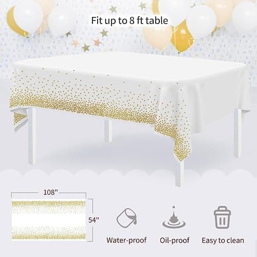 Pack of 11 NWK Cake Stand Set, Cupcake Stand, with 3 x Two-Tier and 3 x Three-Tier Cupcake Stands, 4 x Appetizer Trays, 1 x Tablecloth for Birthday Bridal Baby Shower Party (White) thumbnail 5