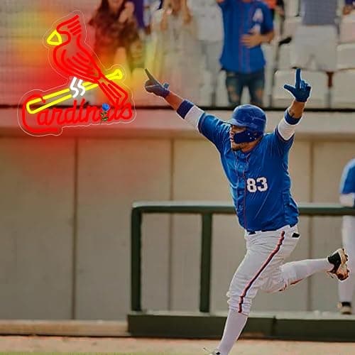 Baseball Neon Sign for Wall Decor Baseball Team Led Neon Sign for Man Cave Bedroom Sport Club Garage Party Bedroom Dorm Birthday Gift for Fans Size 13 * 13.4 In(ZYLD134) thumbnail 5