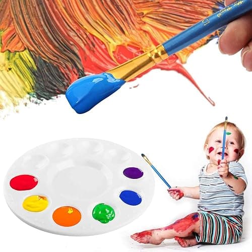 Zalduig Paint Tray Palettes, 6 Pack, Painting Supplies, Painting Palette for Kids, Plastic Palette thumbnail 2