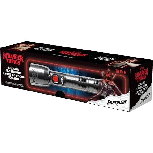 Energizer Stranger Things Squawk Retro LED Flashlight, Water Resistant and Drop Tested Camping Flashlight, Limited Edition, 250 Lumens thumbnail 9
