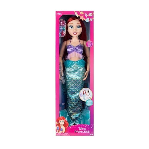 Disney Princess Ariel Doll Playdate 32” Tall & Poseable, My Size Articulated Doll in Mermaid Outfit, Comes with Dinglehopper to Comb Her Long Red Hair, and Seashell Hair Pins thumbnail 6