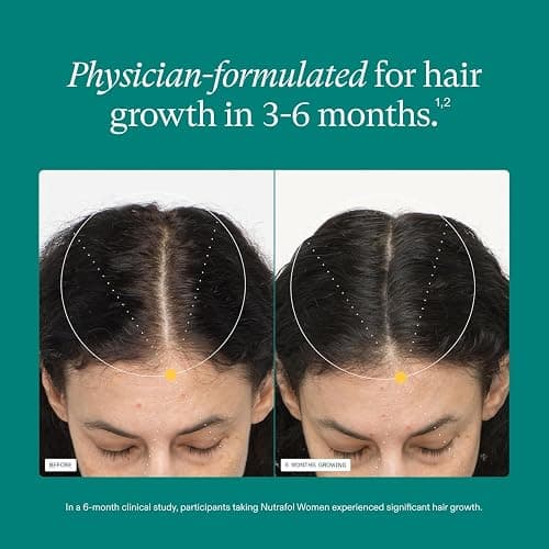Nutrafol Women's Hair Growth Supplements, Ages 18-44, Clinically Proven for Visibly Thicker and Stronger Hair, Dermatologist Recommended - 1 Month Supply thumbnail 4