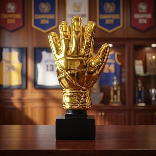 IMIKEYA Award Trophies Goalkeeper Trophy, 10.4 Inch Trophy Gloves Shape Soccer Match Award Cups Fun Prize for Office Kindergarten Celebrations Sports Game Classroom Party Favors for Recognition Gift thumbnail 6