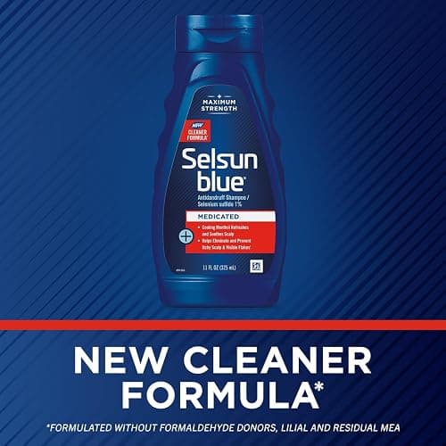 Selsun Blue Medicated Antidandruff Shampoo, Maximum Strength Scalp Treatment With Selenium Sulfide, 11 fl. oz. thumbnail 2