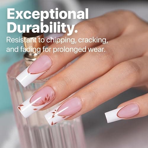 SXC Cosmetics French Tip Press On Nails Pink Series, Medium Square X-Pro Tips Starter Kit thumbnail 5