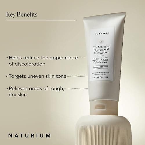 Naturium The Smoother Glycolic Acid Body Lotion, Resurfacing & Exfoliating Treatment, with 10% Glycolic Acid, 8 oz thumbnail 3
