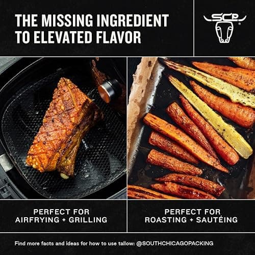 South Chicago Packing Wagyu Beef Tallow Spray, Umami-Rich, Flavorful, Perfect for Sauteing, Stir-frying and Grilling, Nonstick Cooking Oil, 7 Fl Oz thumbnail 7