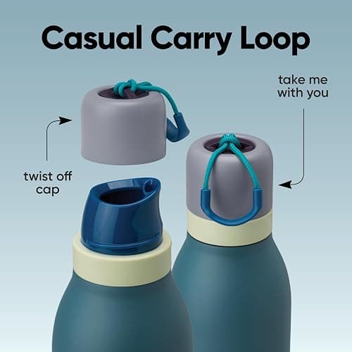 Owala FreeSip Twist Insulated Stainless Steel Water Bottle with Straw for Sports and Travel, BPA-Free, 24-oz, Teen Spirit thumbnail 4