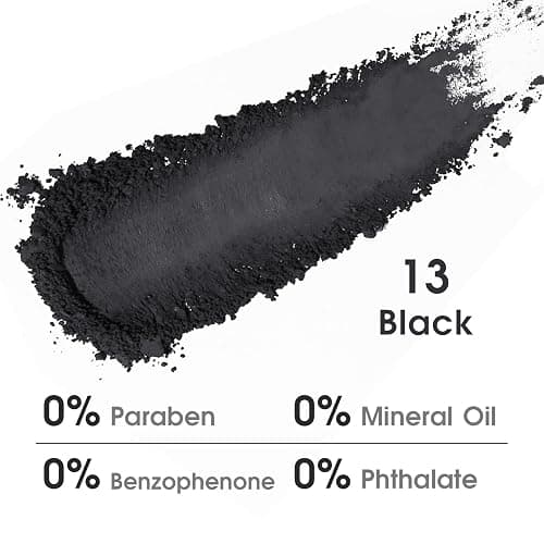 UCANBE Black Single Eyeshadow Palette, Highly Pigmented Matte Eye Shadow Powder, Professional Long-Lasting Waterproof Makeup Palette thumbnail 3