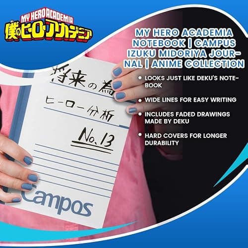 My Hero Academia Notebook | Campus Izuku Midoriya Journal | Anime Collection thumbnail 7