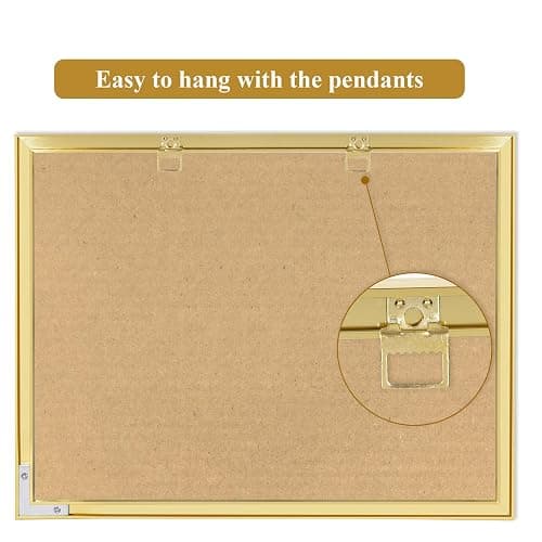 Whiteboard Calendar & Corkboard, 17" x 13" Dry Erase White Board & Bulletin Board, Gold Aluminum Frame Calendar/Cork Combo Board(ZHYL-Gold-3343-B+1) thumbnail 8