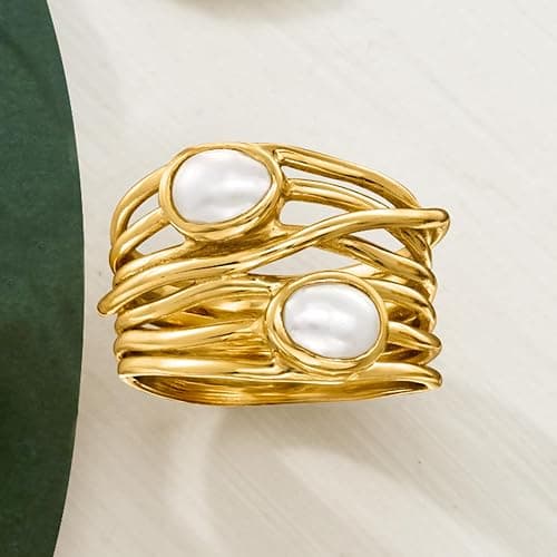 Ross-Simons Gemstone Highway Ring in 18kt Gold Over Sterling thumbnail 5