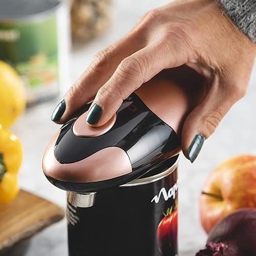 Cooks Professional Electric Can Opener | Automatic Cordless Tin Opener for Arthritic & Arthritis Hands | Hands Free Operation Can Openers | One Touch Design (Copper & Black) thumbnail 6