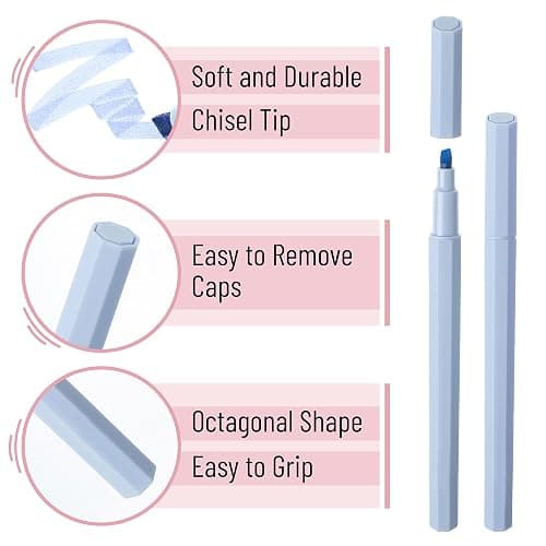 Mr. Pen- Aesthetic Highlighters No Bleed, 6 Pack, Pastel Colors, Chisel Tip | Cute Bible Highlighters Assorted Colors for Journaling, Highlighting, Underlining, Fast Dry, Back to School Supplies thumbnail 4