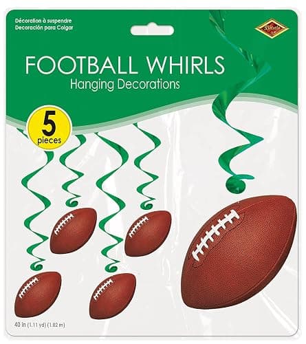 Beistle Football whirls hanging decorators thumbnail 2