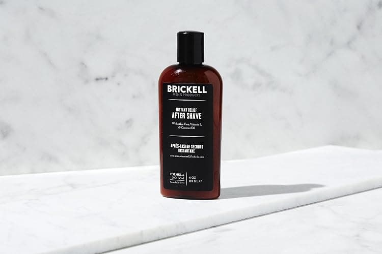 Brickell Men's Products Instant Relief Aftershave for Men, Natural and Organic Soothing After Shave Balm to Prevent Razor Burn, 4 Ounce, Scented thumbnail 2