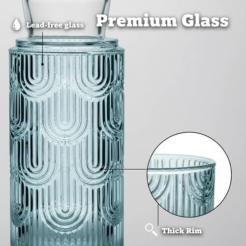Nightstand glass water carafe thumbnail 3