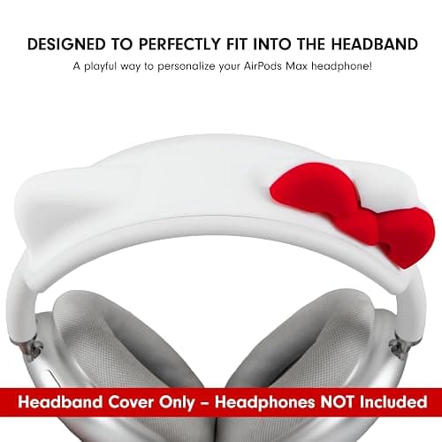 Sonix x Sanrio Hello Kitty Headband Cover for AirPods Max | Silicone Cute Cat Ears Protective Accessory for Headphones Headband | Compatible with Apple AirPods Max | Hello Kitty White thumbnail 6