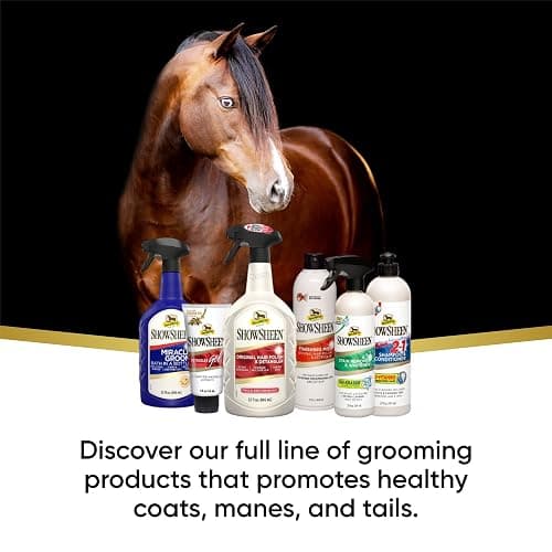 Absorbine ShowSheen Hair Polish & Detangler 32oz Spray Bottle, Horse and Dog Coat, Mane and Tail, Instant Detangling & Reduces Hair Breakage for Healthy Grooming & Radiant Shine thumbnail 4