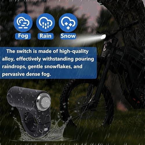 Aluminum Blue LED Headlight Kill Switch Compatible with Sur Ron Light Bee X Segway X260 X160 Talaria Sting MX3 thumbnail 4