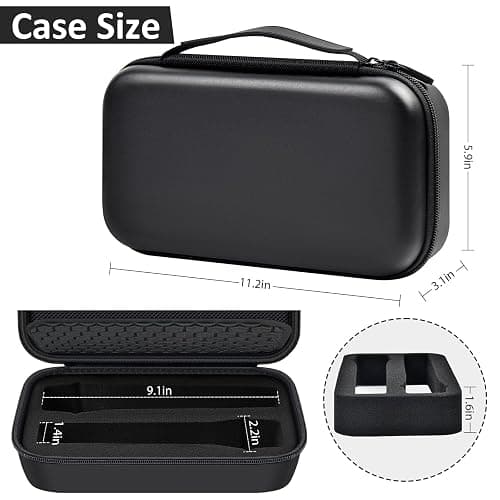 Wireless Microphone Case Compatible with JBL Wireless Two Microphone/for JBL Partybox, Handheld Dual Mic Travel Storage Bag for Receiver, Batteries and Other Accessories - Black (Box Only) thumbnail 3