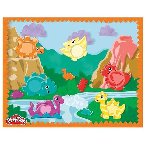Play-Doh Shapes & Colors Dino Starter Set, Tactile Sensory Play Dinosaur Toys for Kids 2+, 11 Accessories thumbnail 12