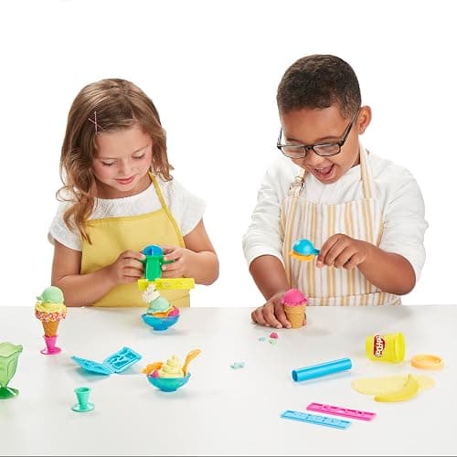 Play-Doh Kitchen Creations Ice Cream Party Play Food Set with 6 Non-Toxic Play-Doh Colors, 2-Ounce Cans thumbnail 7