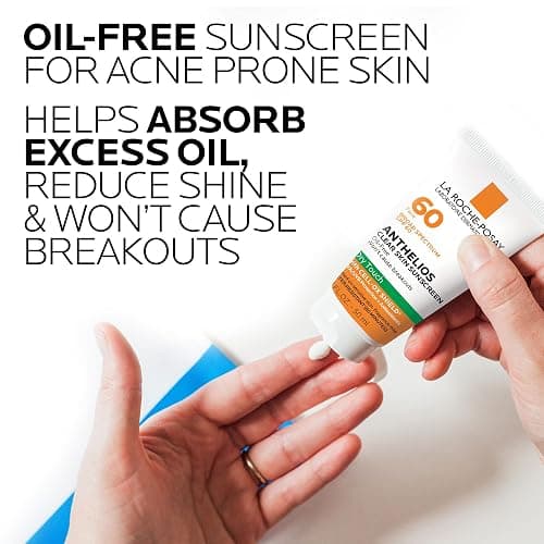 La Roche-Posay Anthelios Clear Skin Sunscreen Dry Touch SPF 60, Oil Free Sunscreen For Face, Oil Absorbing, Broad Spectrum SPF + Antioxidants, Non-Greasy, Oxybenzone Free, Travel Size thumbnail 3