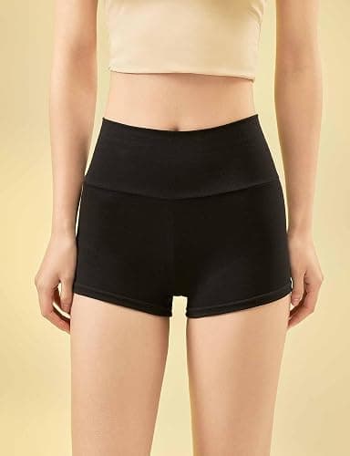 Daydance Black Cotton Women Ballet Shorts for Dance, Yoga, Workout, Volleyball, Gymnastics thumbnail 2