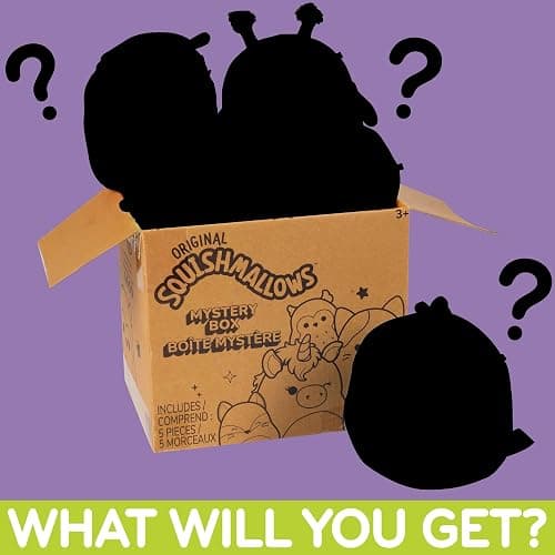 Squishmallows Original Mystery Box 5-Inch Plush 5 Pack - Official Jazwares Plush - Collectible Soft & Squishy Mini Stuffed Animal Toy - Add to Your Squad - Gift for Kids, Girls & Boys thumbnail 2