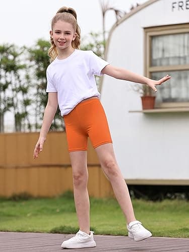 FEOEOR 16 Pack Girls Dance Shorts Toddler Bike Biker Under Dress Cartwheel Kids Shorts Multi-Color Girls Clothes thumbnail 6