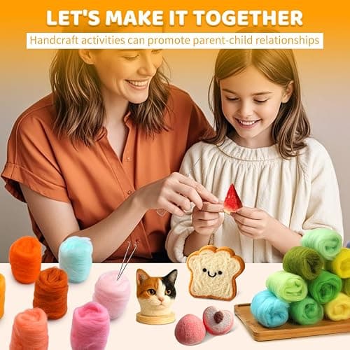 WONVOC 100 Colors Needle Felting Wool, Wool Roving 3g per Color, 10.5 oz Total, Premium Felting Wool for DIY Craft, Fiber Art and Hand Spinning, Needle Felting Supplies, Felting Kit thumbnail 5