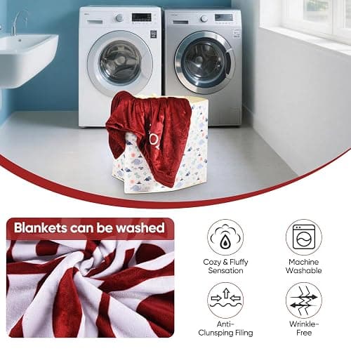 RMKA Dr Pepper Blanket 70x60 – Soft Thermal Flannel Fleece Throw, Soda Can Stuffed Plush Red Blanket for Couch, Bed, Car & Travel – Fun Home Decor Gift for Soda Fans. thumbnail 6