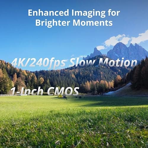 DJI Osmo Pocket 4 Creator Combo, Pocket Gimbal Vlog Camera, 1″ CMOS & 4K/240fps, 3‑Axis Stabilization, 2× Lossless Zoom, 107GB Built-in Storage, Mic 3 Transmitter, Fill Light, Osmo Mini Tripod | 1″ CMOS and 4K/240 fps, 2× lossless zoom, 107GB internal storage, Mic 3 transmitter, fill light thumbnail 2