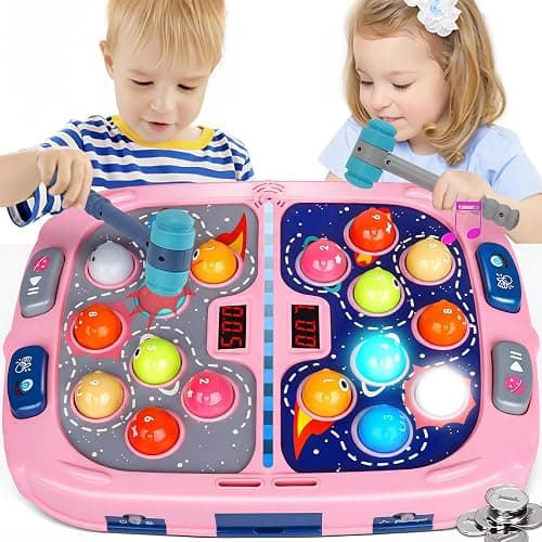 Toy Whack Game Mole for Girls, Toddler Toys for 3-8 Year Old Girls, Kids Gift for Girls Ages 3, 4, 5, 6, 7, 8, 9, 10+ Years Old, 3-12th Birthday Interactive Educational Toys with Sound, Light, 3 Modes - Image 1