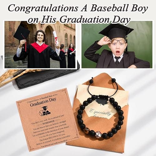 EFVISD Soccer Football Basketball Baseball Hockey Bracelet Gifts for Boys Players Team Lovers Son Grandson Brother Nephew Friend as Birthday/Valentines Day/Graduation/Back to School/Christmas Gifts thumbnail 2
