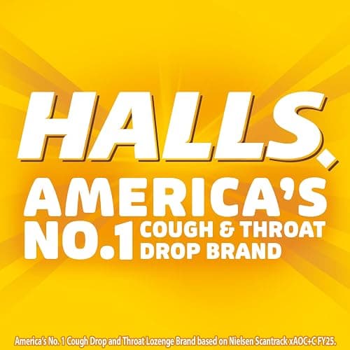 HALLS Relief Honey Lemon Cough Drops, Economy Pack, 80 Drops | No Synthetic Dyes thumbnail 9