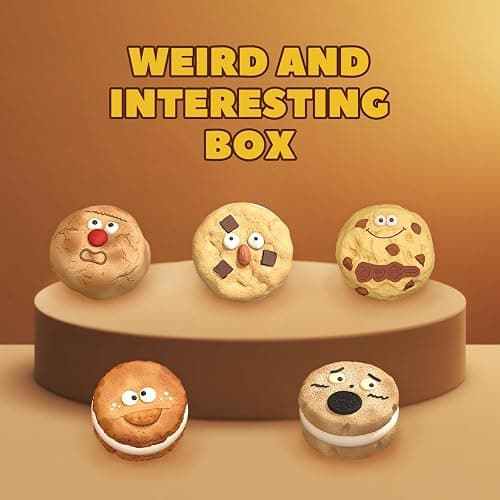 Popobox 6 Pcs Squeezable Cookie Series Blind Box Figure, Multi-Purpose Capsule Toys Dispenser, Cute Stress Relief Simulation Squeeze Toy for Gift Party thumbnail 4