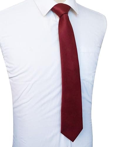 JEMYGINS Solid Color Tie Mens Necktie for Business and Wedding thumbnail 4