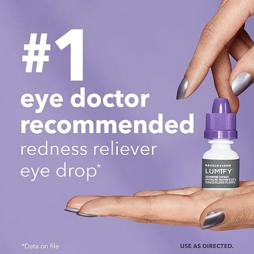 LUMIFY Eye Drops for Red Eyes, Redness Reliever for Brighter Looking Eyes, Works in 1 Minute & Lasts Up to 8 Hours, Eye Drops, 0.08 Fl Oz (2.5 mL) thumbnail 3